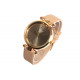 Jolie Montre Bracelet Cuir Marron et Doree Classe Gaika Montre Michael John