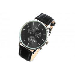 Montre Chronographe Cuir Noir Dateur Classe Myonos Montre Michael John