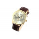 Montre Chronographe Cuir Marron et Dore avec Dateur Myonos Montre Michael John