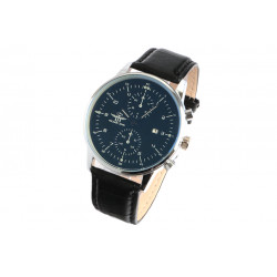 Montre Chronographe Cuir Noir Tendance avec Dateur Pyonos Montre Michael John