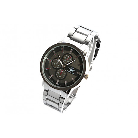 Montre Homme Bracelet Argent Chronographe Metal Classe Ryel Montre Michael John