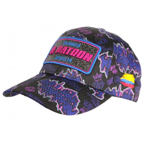 Casquette El Patron Violette et Rose Strass Streetwear Medellin Baseball CASQUETTES SKR