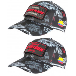 Casquette El Patron Plata o Plomo Grise Double Patch Strass Streetwear CASQUETTES SKR