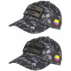 Casquette El Patron Plata o Plomo Noire Double Patch Strass Streetwear CASQUETTES SKR