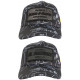 Casquette El Patron Plata o Plomo Noire Double Patch Strass Streetwear CASQUETTES SKR