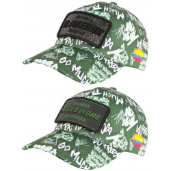 Casquette El Patron Plata o Plomo Verte Double Ecusson Strass Streetwear CASQUETTES SKR