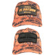 Casquette El Patron Plata o Plomo Orange Double Ecusson Strass Streetwear CASQUETTES SKR