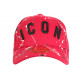 Casquette ICON Rouge et Noire Streetwear Design Baseball Fyck CASQUETTES Hip Hop Honour