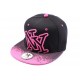 Casquette Snapback NY Noire et rose enfant à partir de 8 ans ANCIENNES COLLECTIONS divers