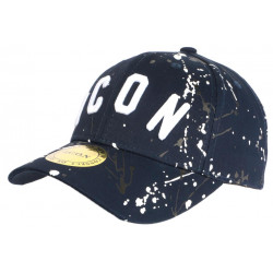 Casquette ICON Bleu Marine et Blanche Streetwear Design Baseball Fyck CASQUETTES Hip Hop Honour