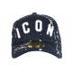 Casquette ICON Bleu Marine et Blanche Streetwear Design Baseball Fyck CASQUETTES Hip Hop Honour