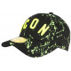 Casquette ICON Jaune Fluo et Noire Streetwear Design Baseball Fyck CASQUETTES Hip Hop Honour