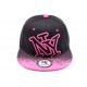 Casquette Snapback NY Noire et rose enfant à partir de 8 ans ANCIENNES COLLECTIONS divers