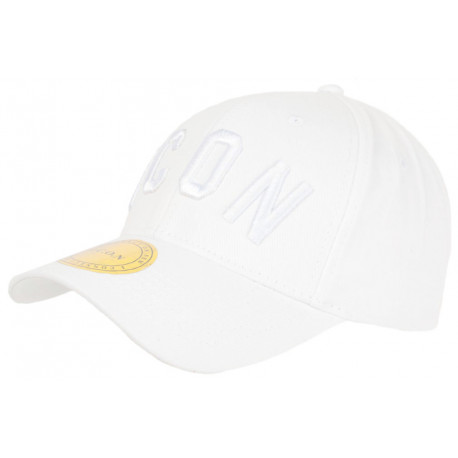 Casquette ICON Blanche Design Streetwear Fashion Baseball Fyck CASQUETTES Hip Hop Honour