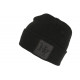 Bonnet NY Noir Ecusson Strass Fashion Laine Chaude Newyk BONNETS Hip Hop Honour