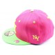 Casquette Snapback NY rose et verte enfant à partir de 8 ans ANCIENNES COLLECTIONS divers