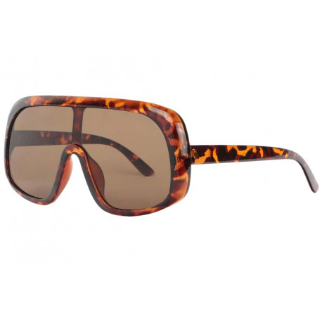 Tres Grosses Lunettes de Soleil Marron Ecailles Lookees Fashion Yata LUNETTES SOLEIL Eye Wear