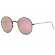 Lunettes Soleil Miroir Violet Rondes Fashion Homme Femme Slom LUNETTES SOLEIL Eye Wear