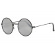 Lunettes Soleil Miroir Argent Rondes Noires Fashion Homme Femme Slom LUNETTES SOLEIL Eye Wear