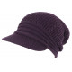 Bonnet Casquette Rasta Violet Fashion en Laine Kifty Nyls Création BONNETS Nyls Création