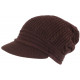 Bonnet Casquette Rasta Marron Fashion en Laine Kifty Nyls Création BONNETS Nyls Création