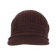 Bonnet Casquette Rasta Marron Fashion en Laine Kifty Nyls Création BONNETS Nyls Création