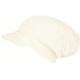 Bonnet Casquette Rasta Blanc Fashion en Laine Kifty Nyls Création BONNETS Nyls Création