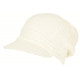 Bonnet Casquette Rasta Blanc Fashion en Laine Kifty Nyls Création BONNETS Nyls Création