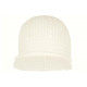 Bonnet Casquette Rasta Blanc Fashion en Laine Kifty Nyls Création BONNETS Nyls Création