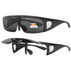 Surlunettes de Soleil Polarisees Verres Relevables Noir Mat Vysha LUNETTES SOLEIL SOLEYL