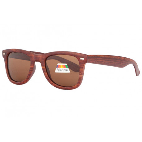 Lunettes de Soleil Polarisantes Bois Marron Design Fantaisie Tekk LUNETTES SOLEIL SOLEYL