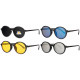 Lunettes de Soleil Magnetiques Rondes 4 Clips Solaires Fashion Tyst LUNETTES SOLEIL Eye Wear