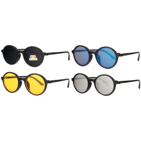 Lunettes de Soleil Magnetiques Rondes 4 Clips Solaires Fashion Tyst LUNETTES SOLEIL Eye Wear