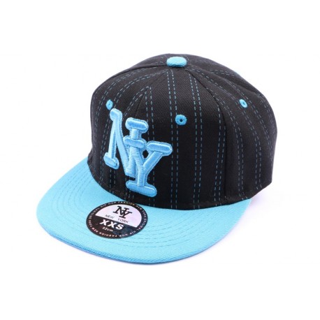 Casquette Snapback NY Noire et Bleu enfant à partir de 8 ans ANCIENNES COLLECTIONS divers