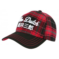 Casquette baseball homme Von Dutch BM Blanc filet rouge - Von Dutch