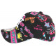 Casquette Enfant NY Noire et Rose Fashion Baseball Crown de 7 a 11 ans Casquette Enfant Hip Hop Honour