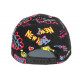 Casquette Enfant NY Noire et Rose Fashion Baseball Crown de 7 a 11 ans Casquette Enfant Hip Hop Honour