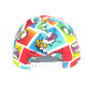 Casquette Enfant NY Orange et Bleue Print Original Pop Baseball de 7 à 11 ans Casquette Enfant Hip Hop Honour