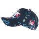 Casquette Enfant Bleue Fleurs Rouges Phuket Baseball de 7 à 11 ans ANCIENNES COLLECTIONS divers