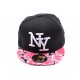 Casquette Snapback NY Noire et rose enfant à partir de 8 ans ANCIENNES COLLECTIONS divers