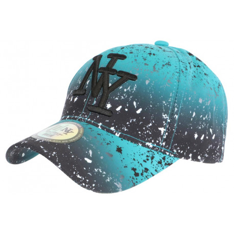 Casquette NY Bleue et Noire Design Tags Streetwear Baseball Vawa ANCIENNES COLLECTIONS divers