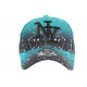 Casquette NY Bleue et Noire Design Tags Streetwear Baseball Vawa ANCIENNES COLLECTIONS divers
