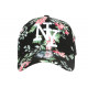 Casquette Enfant Noire Fleurs Rouges Phuket Baseball de 7 à 11 ans ANCIENNES COLLECTIONS divers