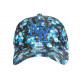 Casquette NY Bleue Petites Fleurs Violettes Tropicale Baseball Weyss ANCIENNES COLLECTIONS divers