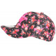 Casquette NY Rouge et Noire Petites Fleurs Roses Tropicales Baseball Weyss ANCIENNES COLLECTIONS divers