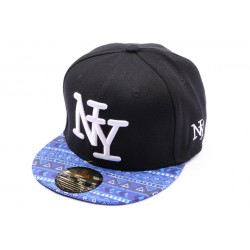 Casquette Snapback NY Noir et bleu enfant à partir de 8 ans ANCIENNES COLLECTIONS divers