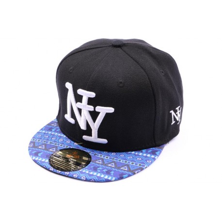 Casquette Snapback NY Noir et bleu enfant à partir de 8 ans ANCIENNES COLLECTIONS divers