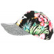 Casquette NY Strass Noir Fleurs Rouges tropicales Baseball Hawaï CASQUETTES Hip Hop Honour