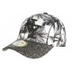 Casquette NY Strass Blanche Palmiers Noirs tropicale Fashion Baseball Hawaï CASQUETTES Hip Hop Honour