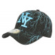 Casquette Enfant Bleue et Noire Eklyr Originale NY Baseball de 7 à 12 ans Casquette Enfant Hip Hop Honour